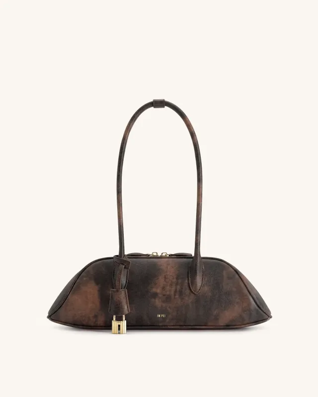 Zora Shoulder Bag - Dark Brown made by JW PEI