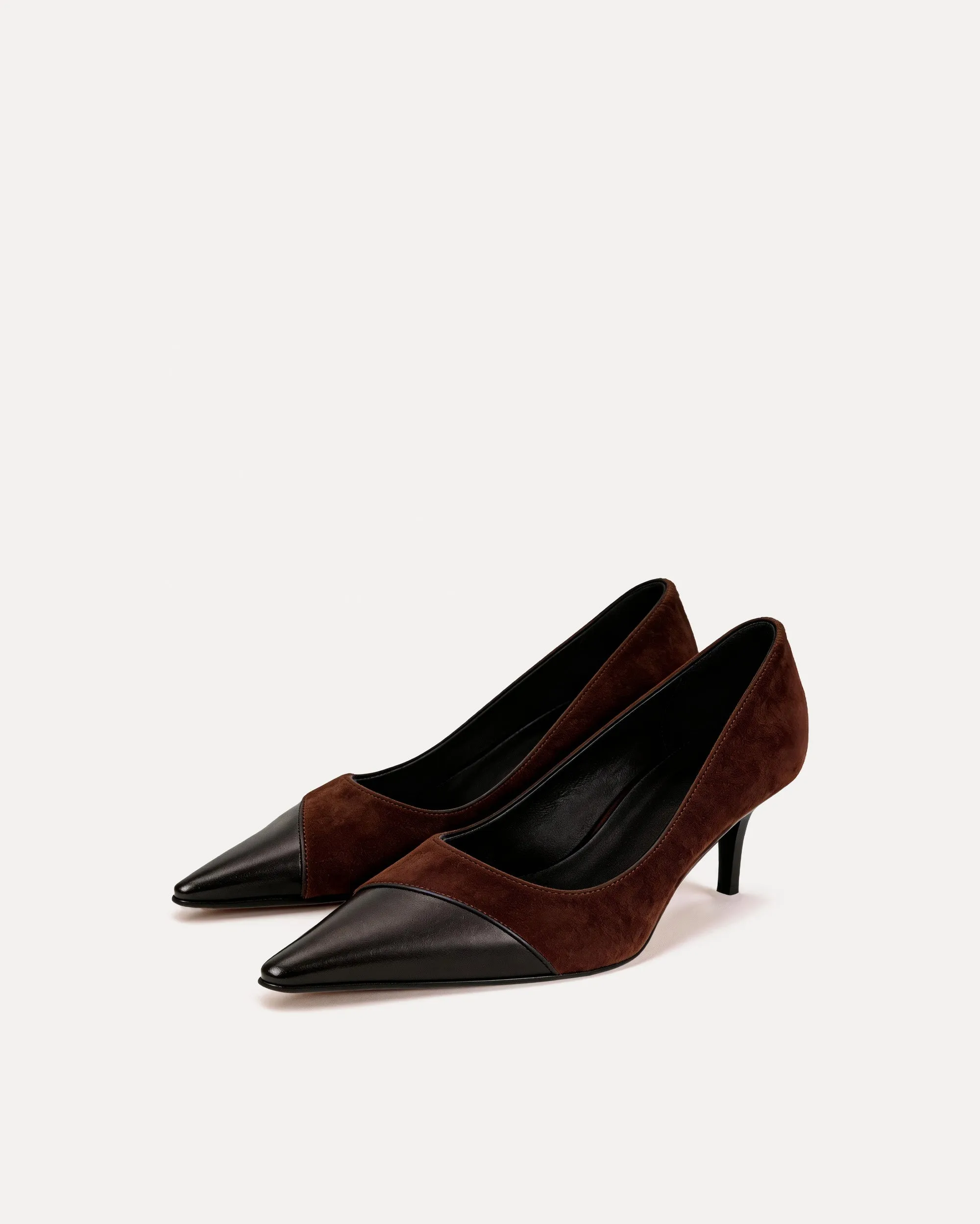 Daphne Pointed Pumps – Brown sold by JW PEI