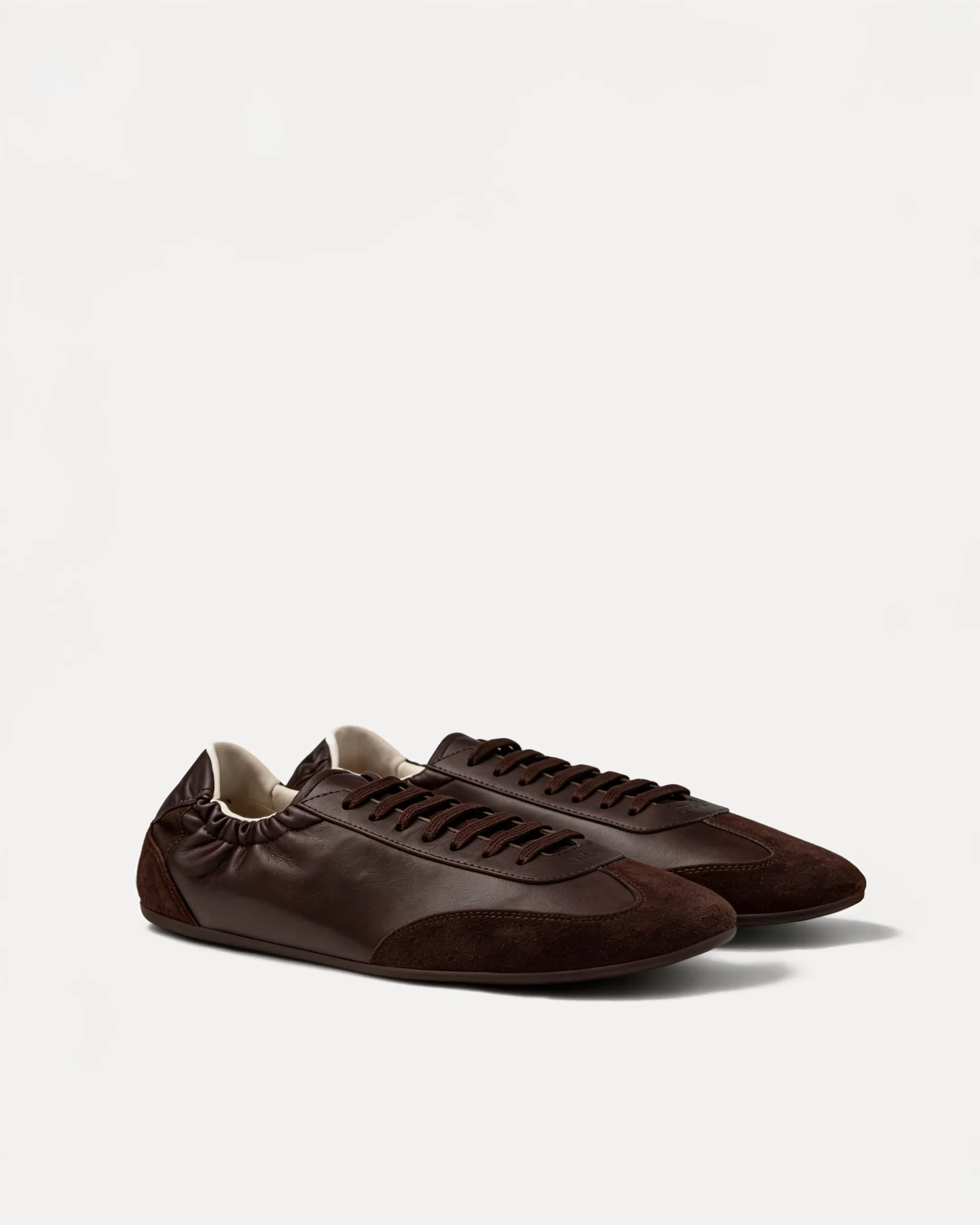 Daphne Lace-Up Sneakers – Brown sold by JW PEI