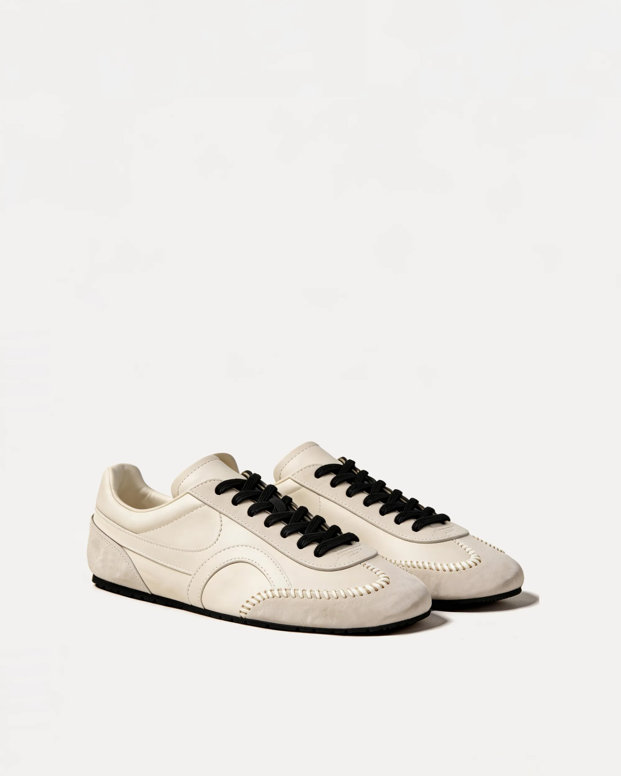 Sophie Contrast Stitch Sneakers – White sold by JW PEI