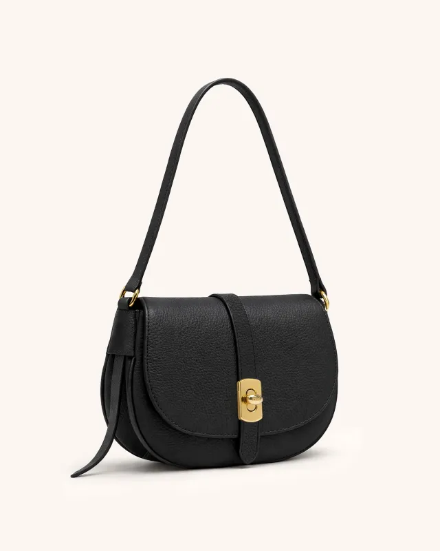 Ava Saddle Shoulder Bag - Black made by JW PEI