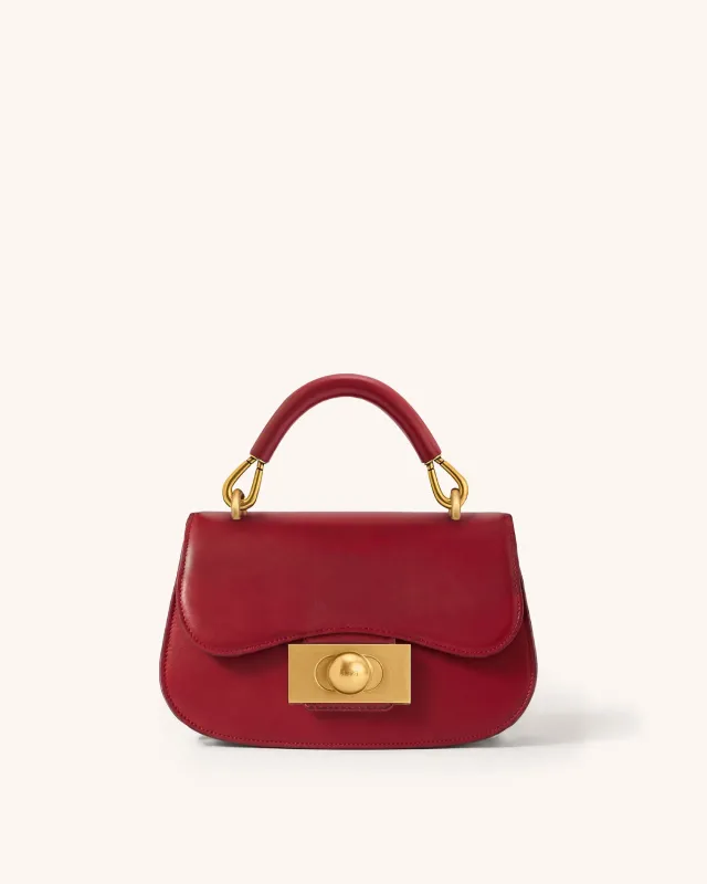 Willa Top Handle Bag - Red made by JW PEI