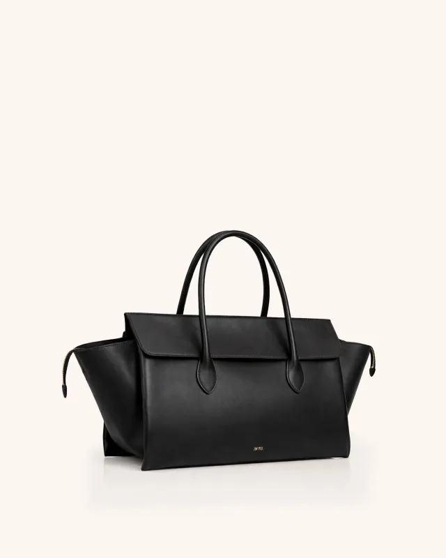 Ava Structured Tote - Black made by JW PEI