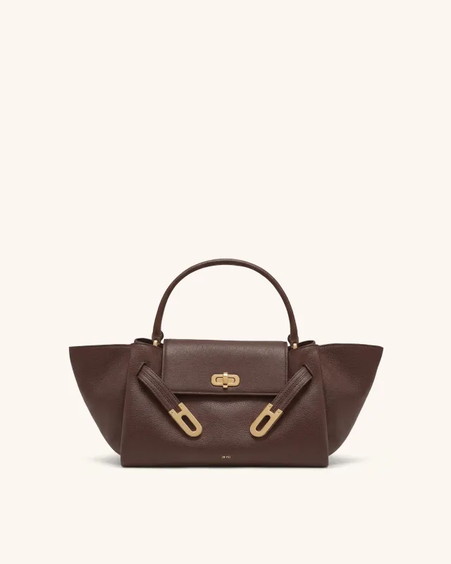 Avery Top Handle Bag - Brown made by JW PEI