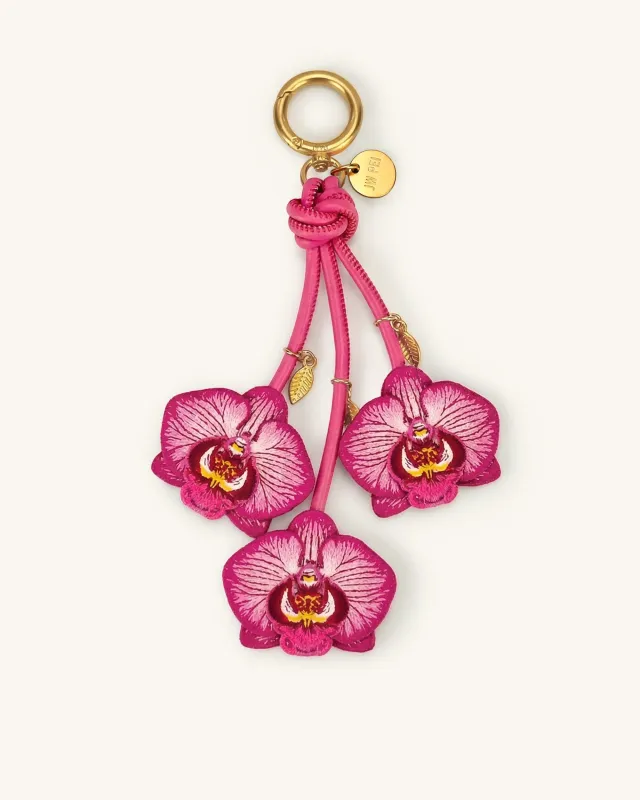 Orchid Bag Charm - Pink made by JW PEI