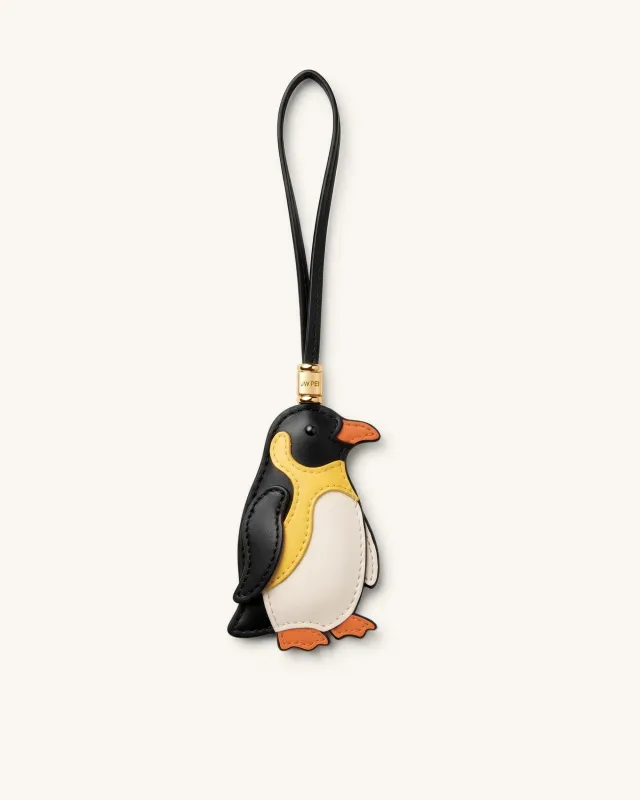 Penguin Bag Charm - Black Multi made by JW PEI