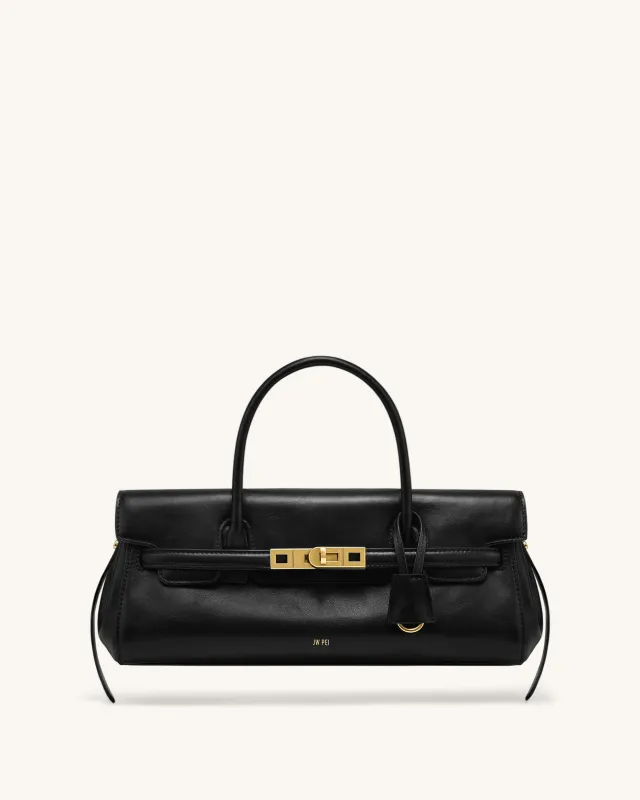 Viviana Small Top Handle Shoulder Bag - Black made by JW PEI