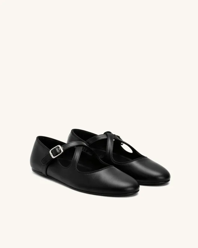 Lily Classic Mary Janes – Black made by JW PEI