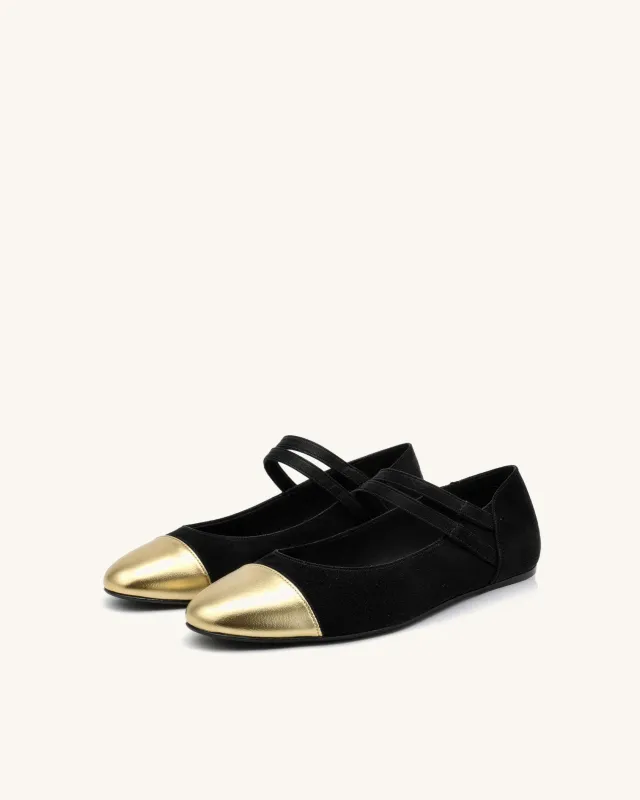 Maya Cap Toe Mary Janes – Black made by JW PEI