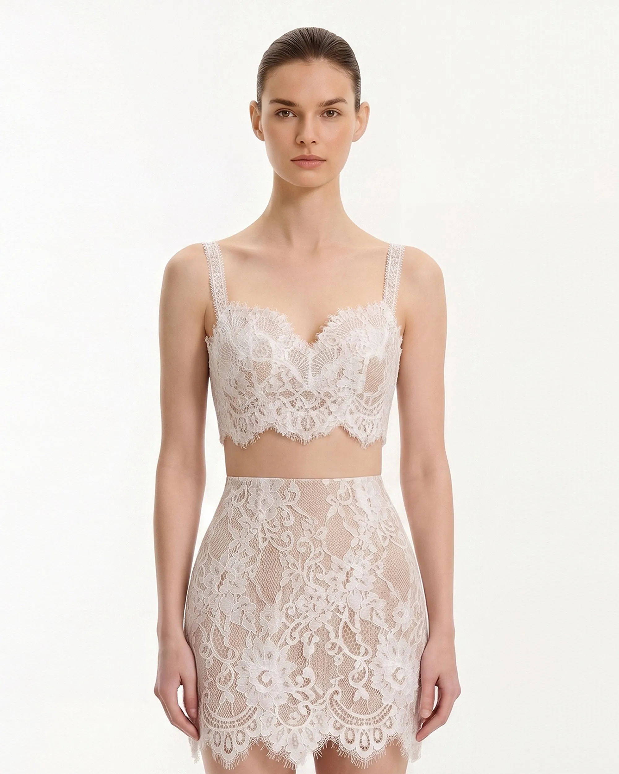 Lace Crop Camisole - White sold by JW PEI product image thumbnail 2