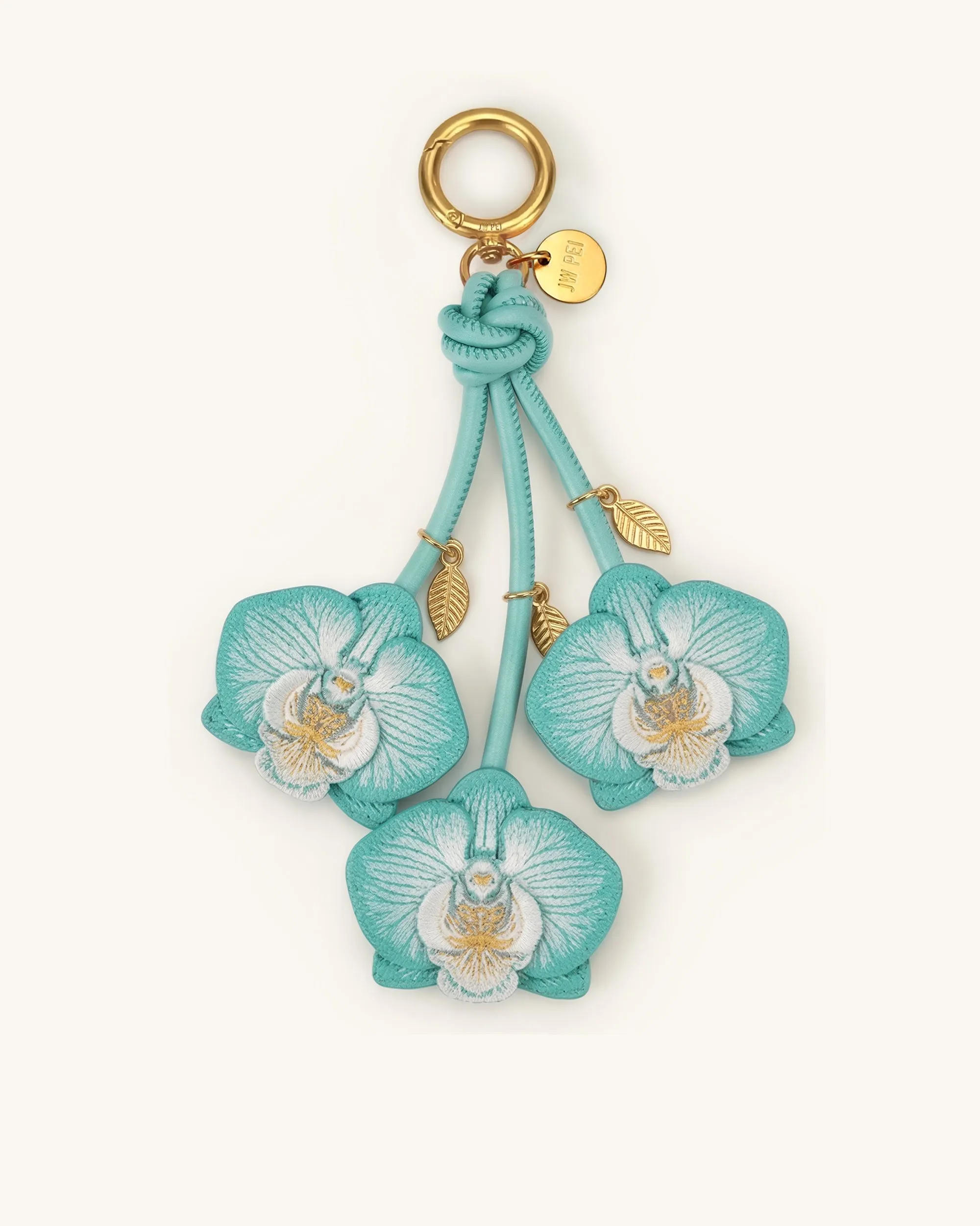 Orchid Bag Charm - Aqua sold by JW PEI