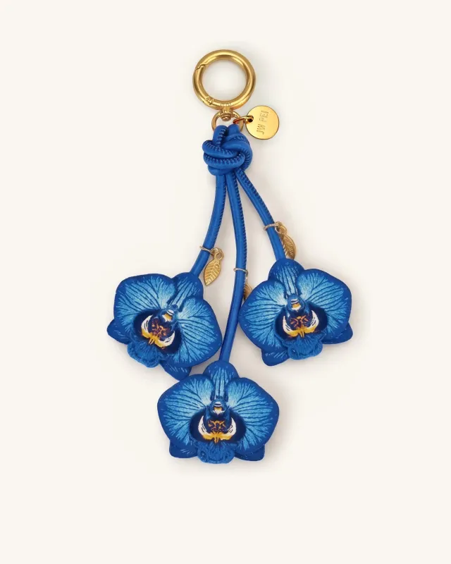 Orchid Bag Charm - Cobalt Blue made by JW PEI