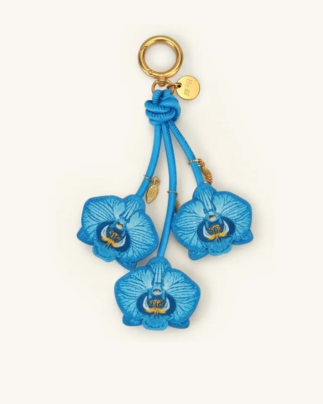 Orchid Bag Charm - Blue made by JW PEI