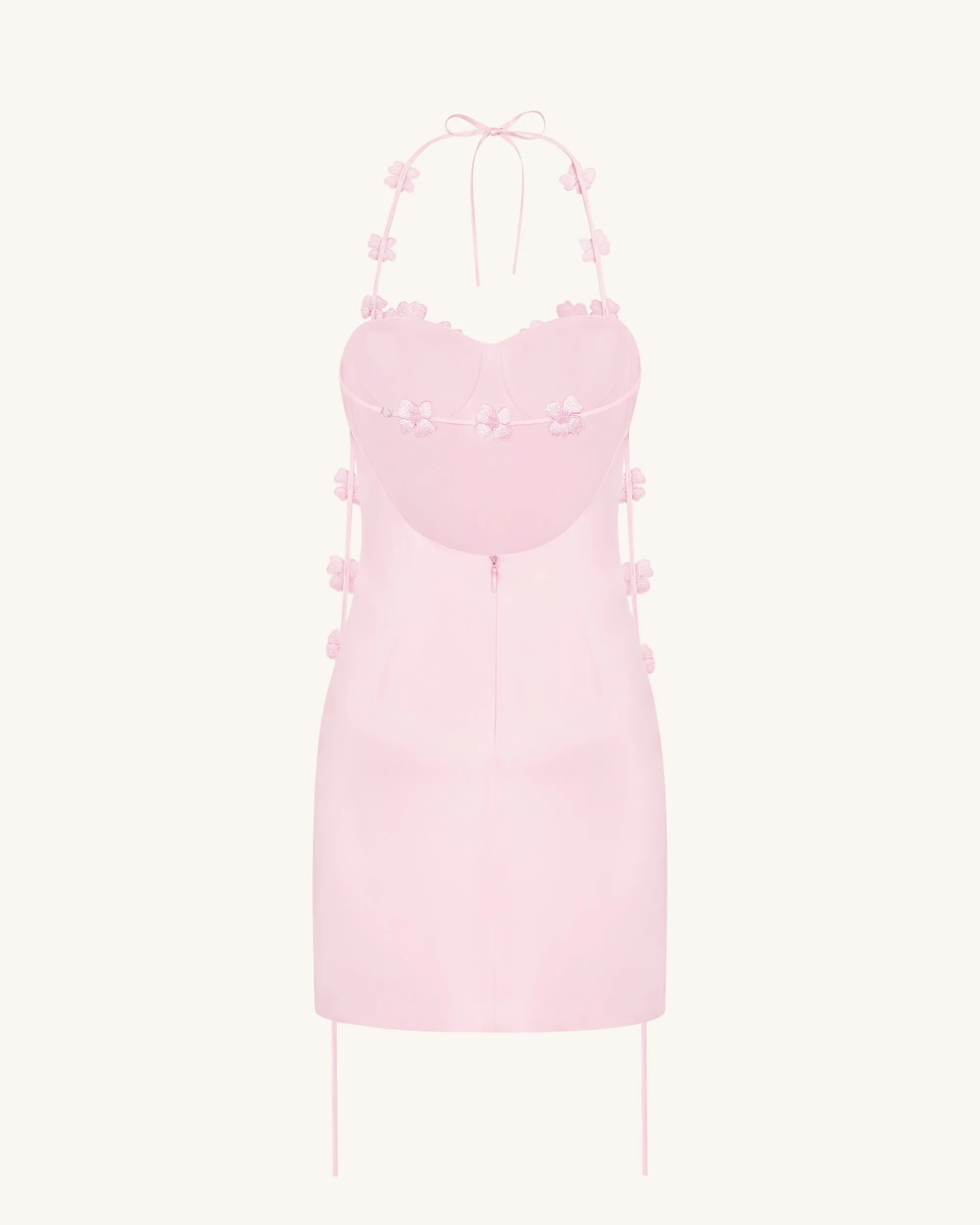 Floral Embellished Slip Mini Dress - Pink sold by JW PEI product image thumbnail 5