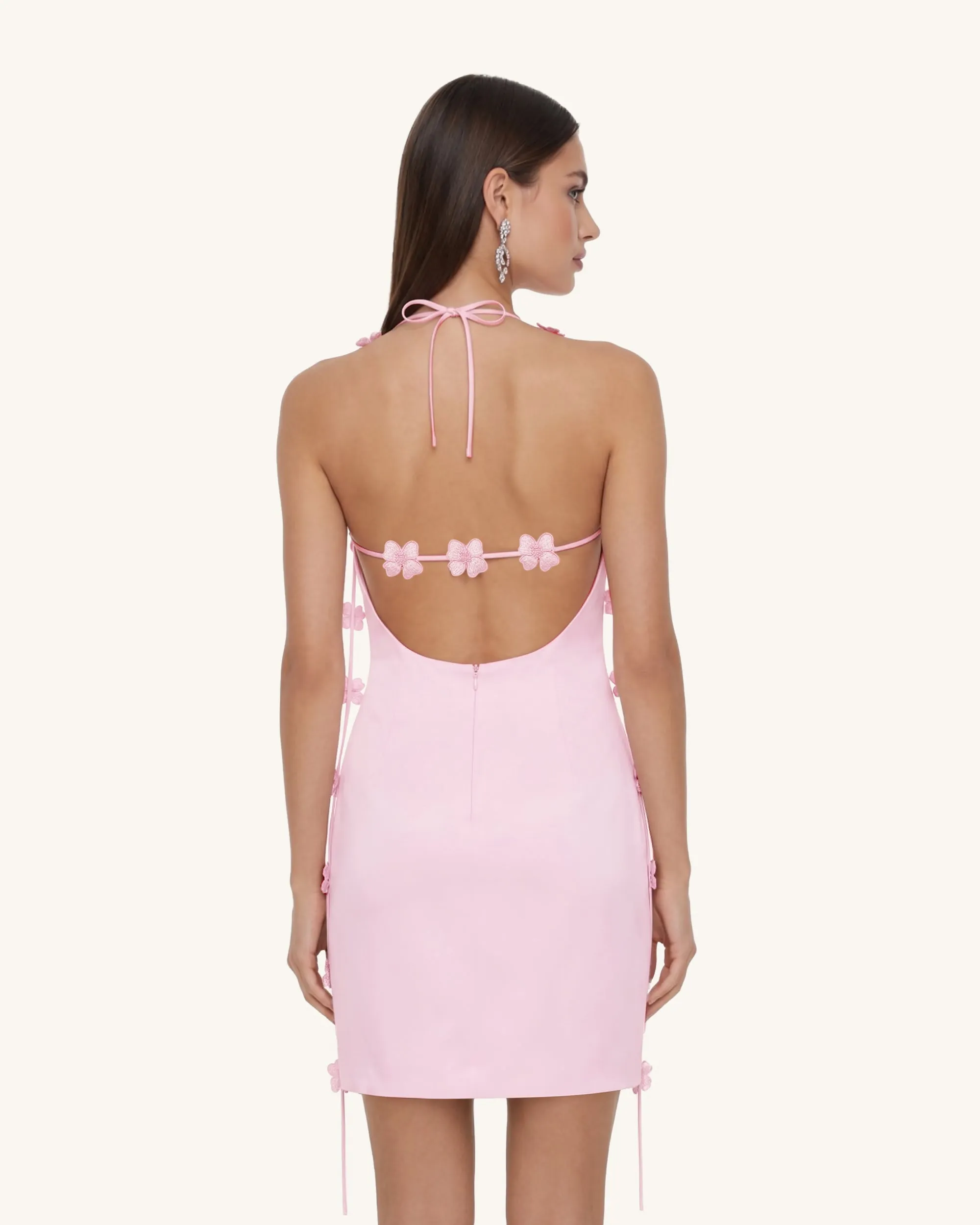 Floral Embellished Slip Mini Dress - Pink sold by JW PEI product image thumbnail 2