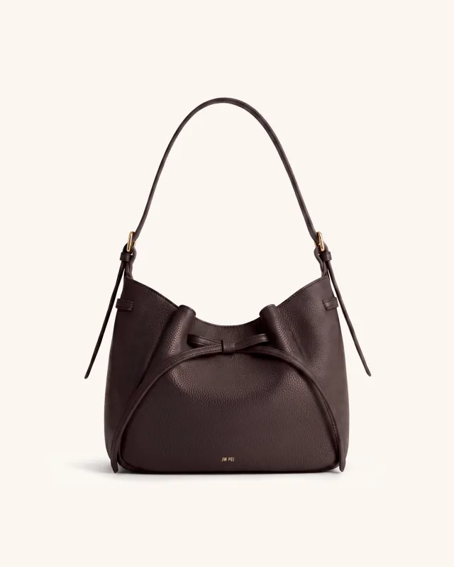 Mia Bucket Bag - Brown made by JW PEI