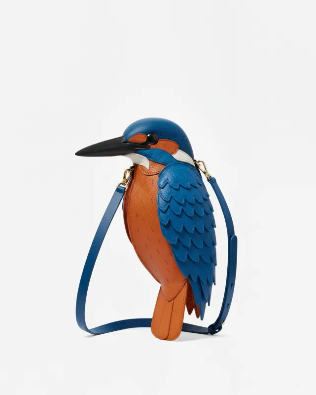 Kingfisher Shaped Crossbody Bag - Blue made by JW PEI