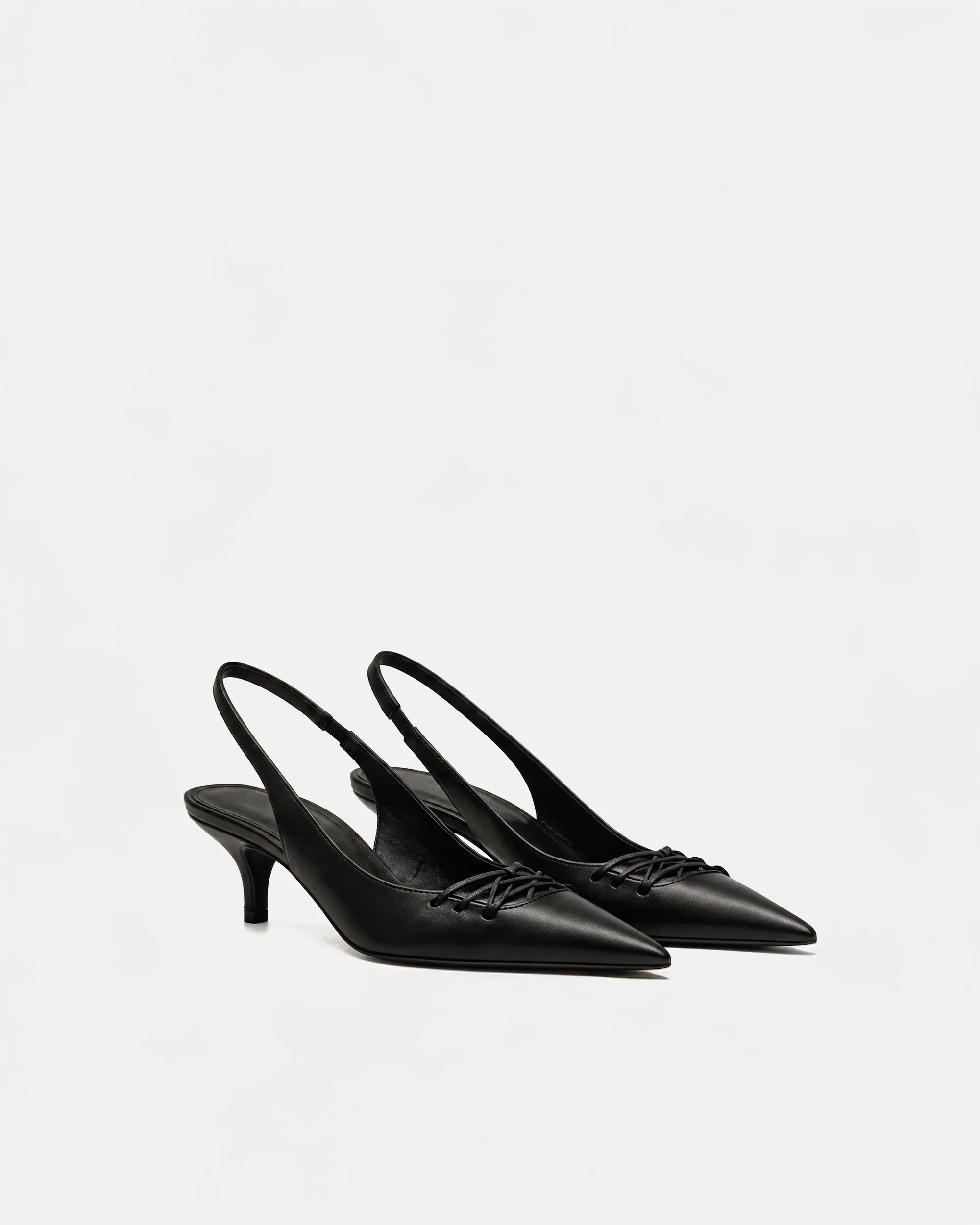 Jenna Braided Slingback Pumps – Black sold by JW PEI