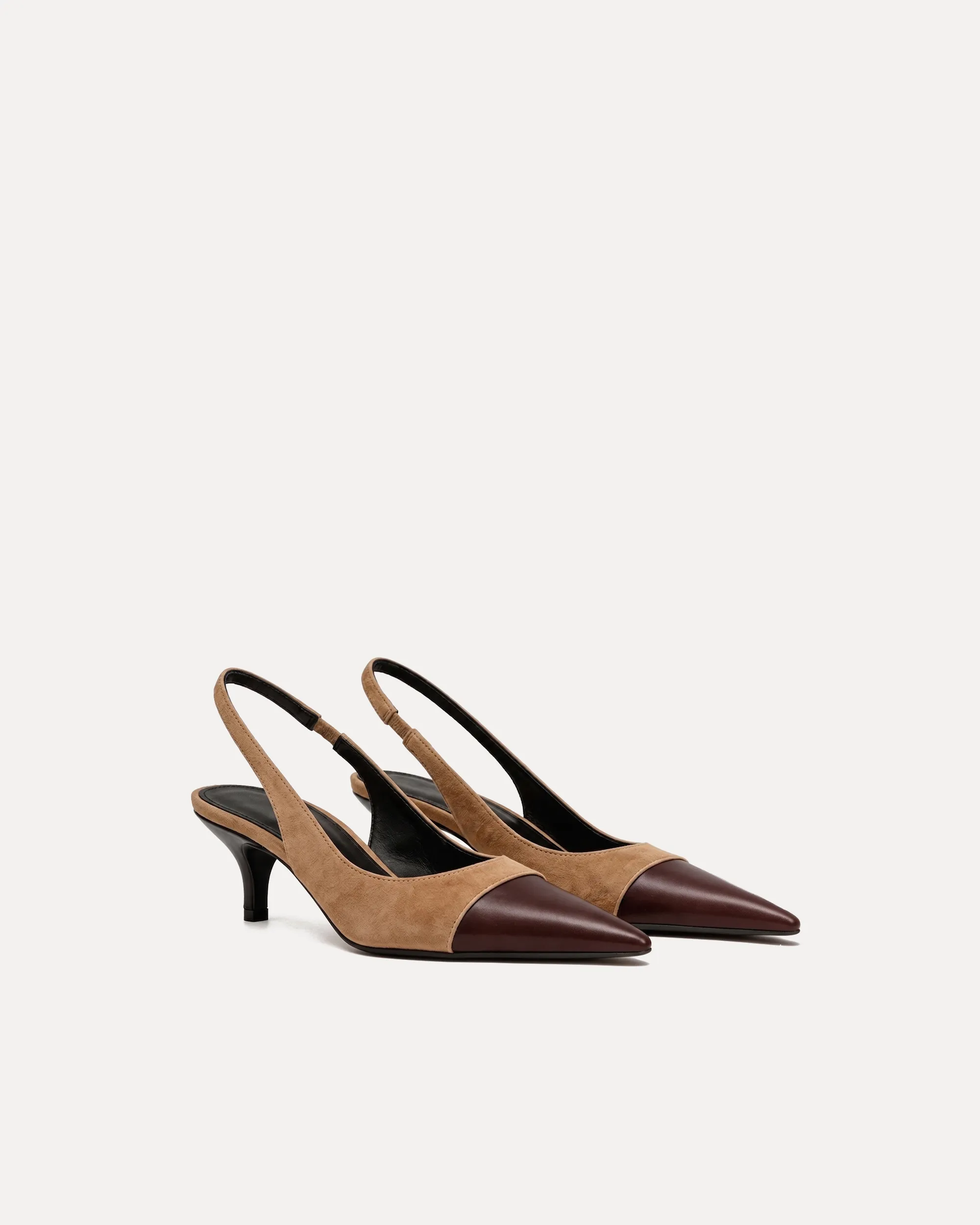 Sienna Slingback Pumps – Brown sold by JW PEI
