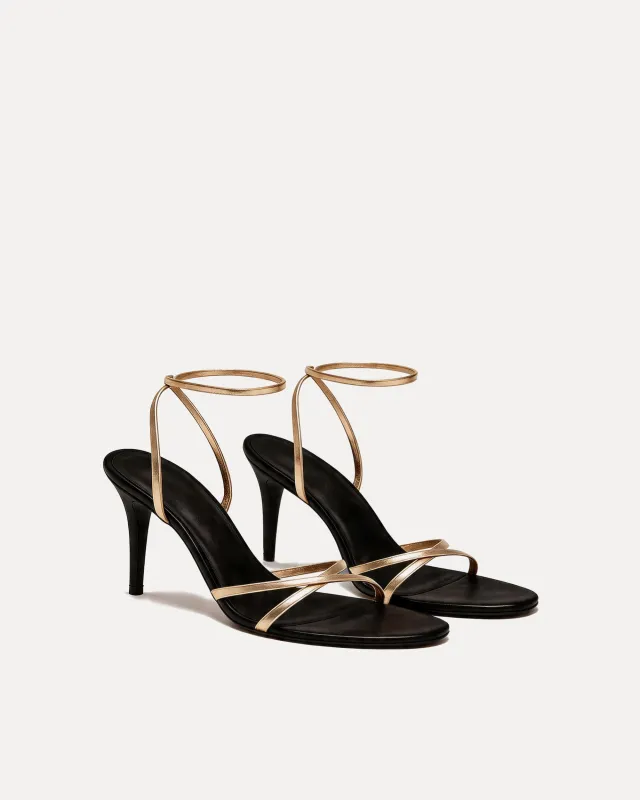 Lila Strappy Sandals – Gold made by JW PEI
