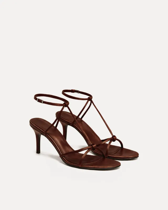 Maya Strappy Sandals – Brown made by JW PEI