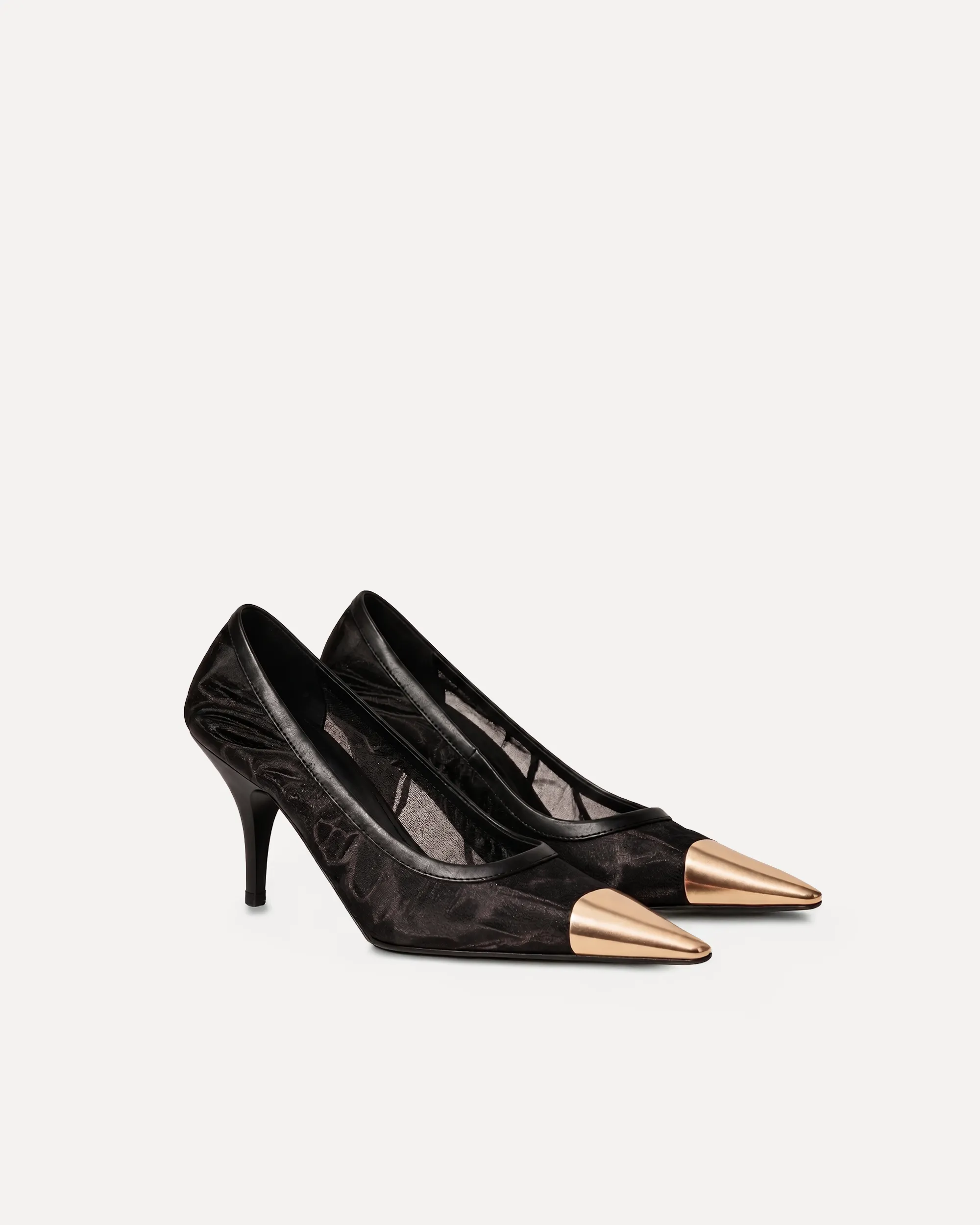 Ava Metal Cap Pumps – Black sold by JW PEI