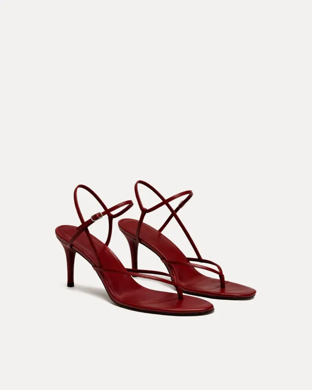 Emma Strappy Sandals – Red made by JW PEI
