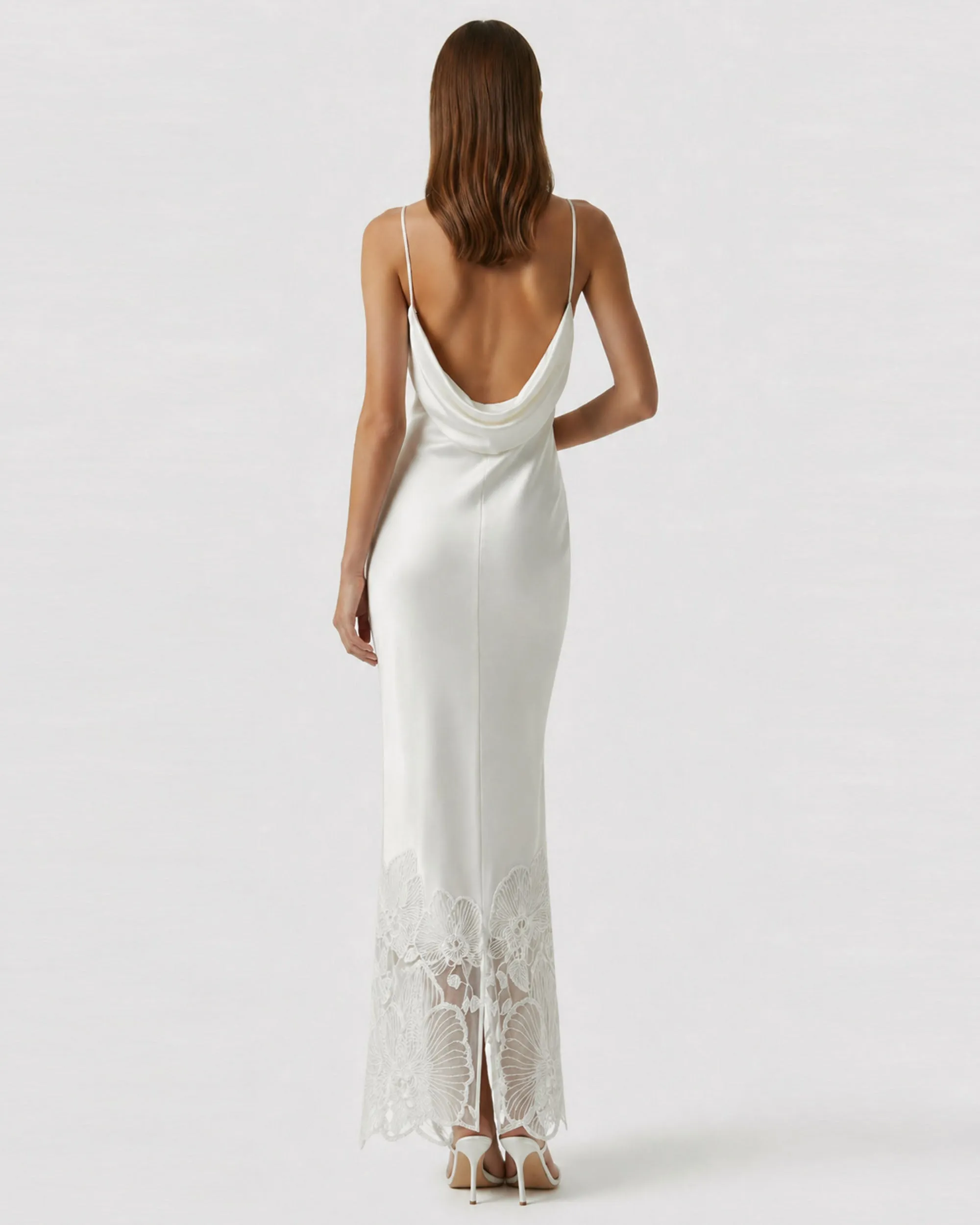 Orchid Embroidered Slip Dress - White sold by JW PEI product image thumbnail 2