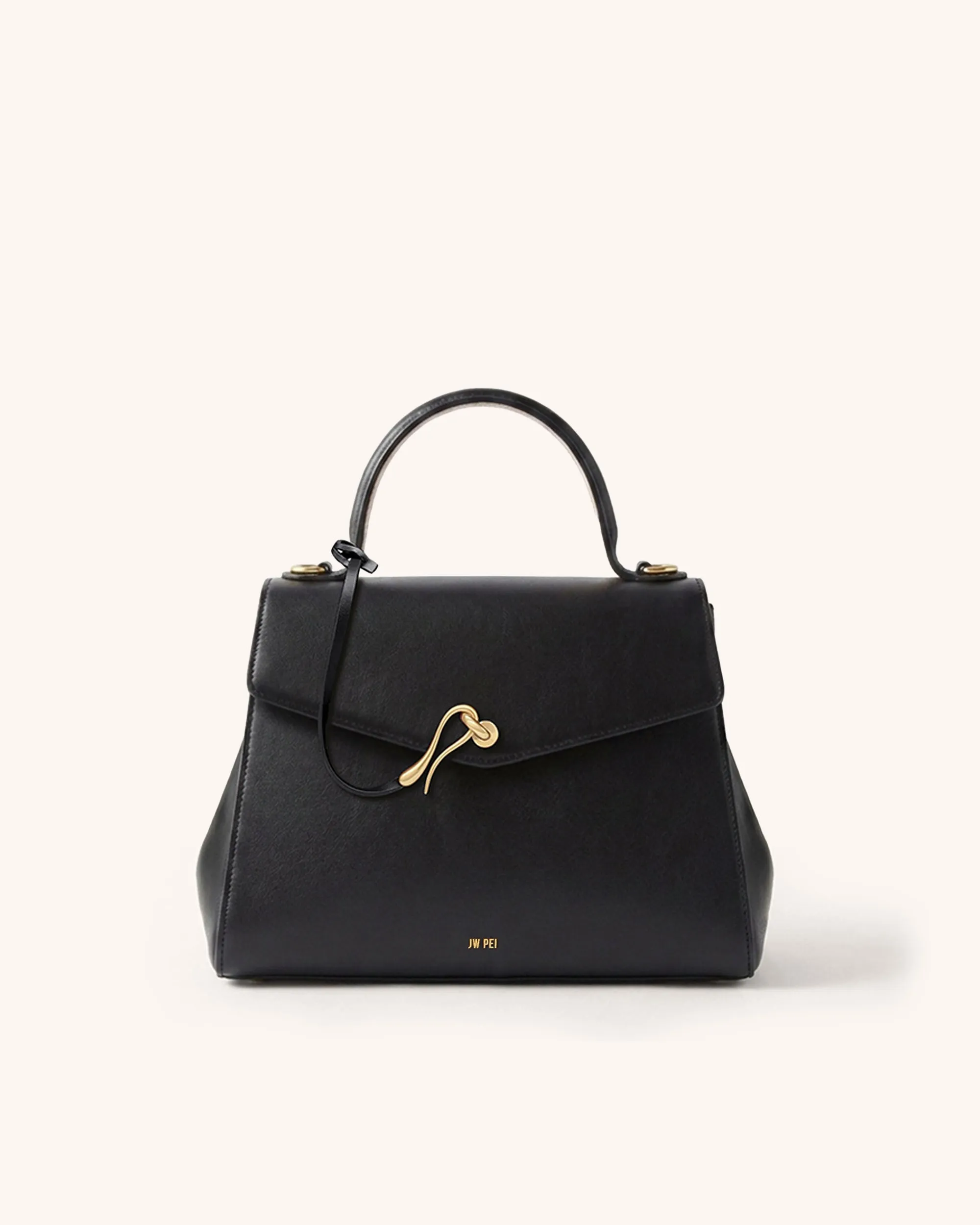 Avery Knot Top Handle Bag - Black sold by JW PEI