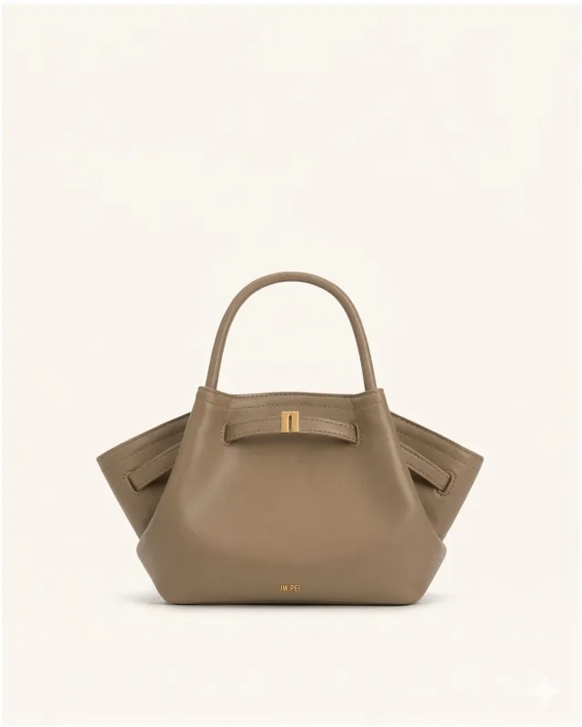 Hana Mini Tote Bag - Grayish Brown made by JW PEI