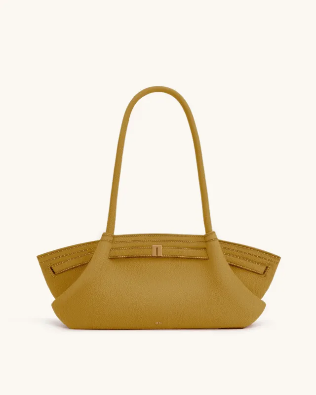 Hana Wide Tote Bag - Ginger Yellow made by JW PEI