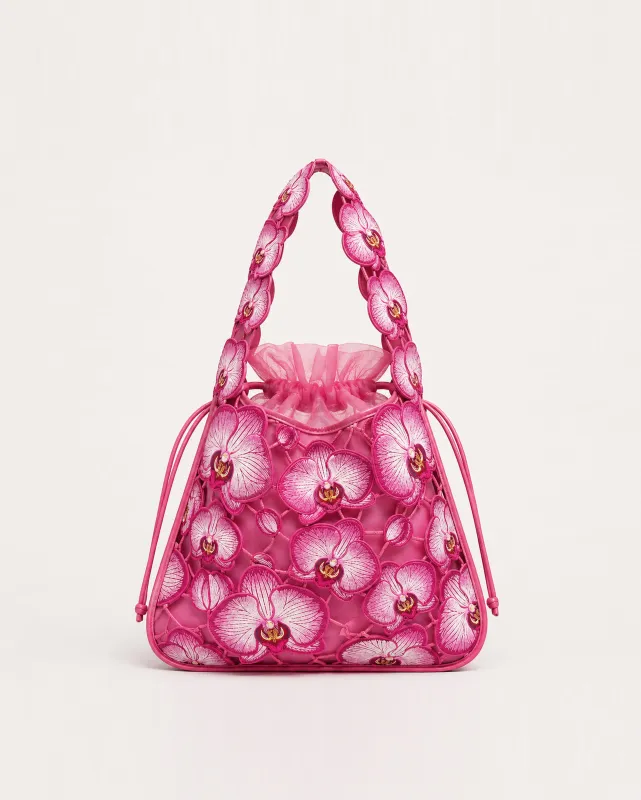 Mia Floral Bucket Bag - Pink made by JW PEI