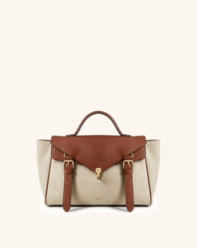 Harper Top Handle Bag - Brown made by JW PEI