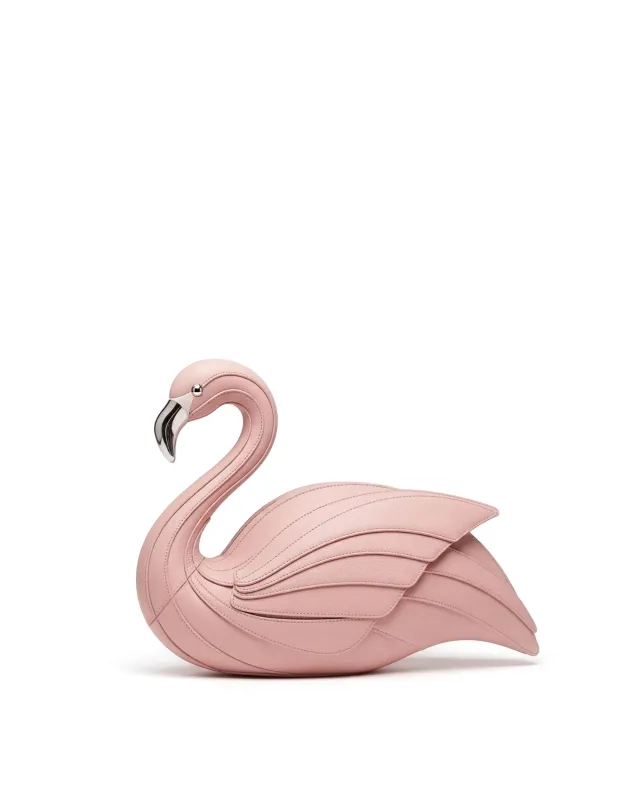 Flamingo Sculptural Crossbody Bag - Pink made by JW PEI