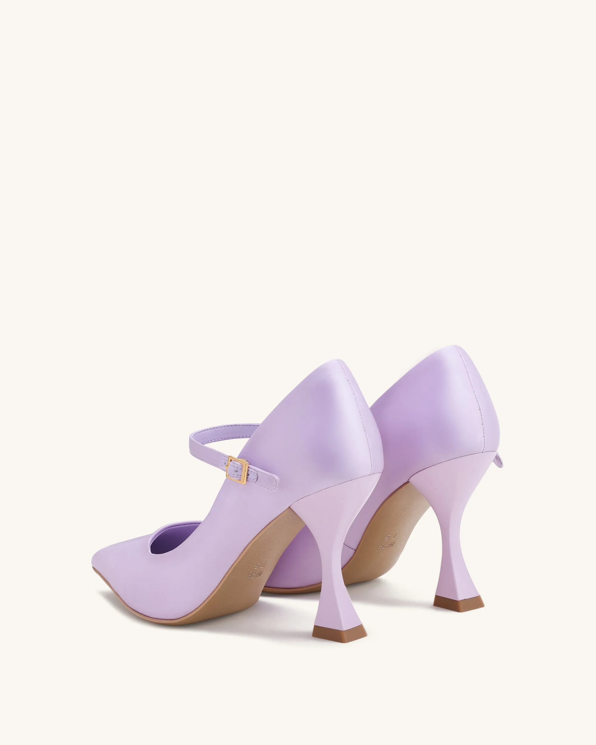 Thalina Satin Fabric Pumps - Light Purple sold by JW PEI product image thumbnail 4