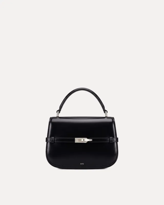 Ava Top Handle Bag - Black made by JW PEI