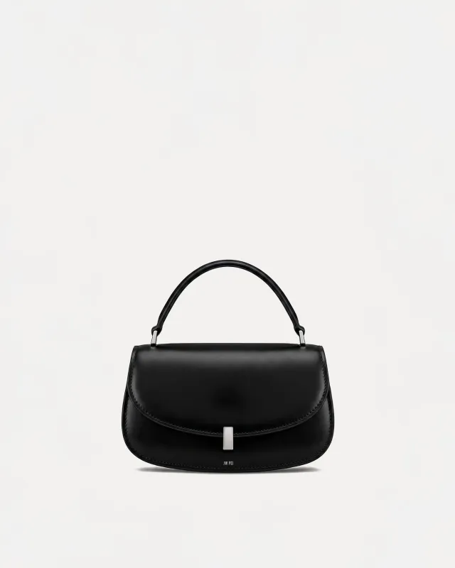 Luna Top Handle Bag - Black made by JW PEI