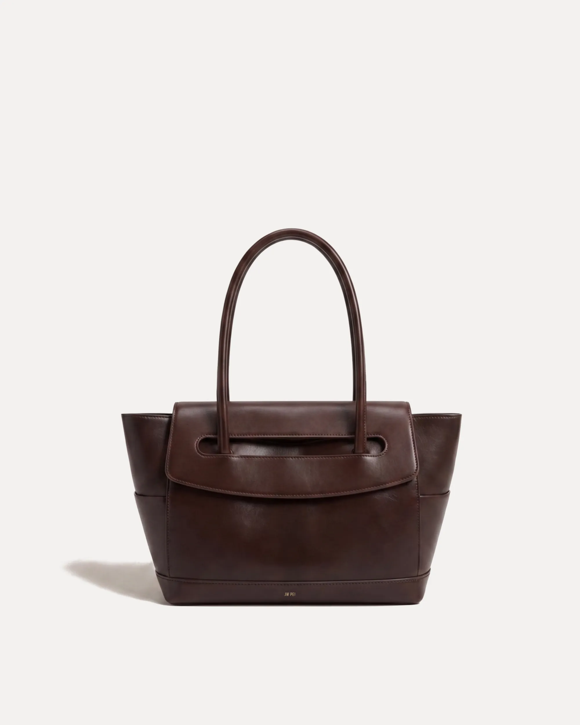 Alex Vegan Leather Tote - Brown sold by JW PEI