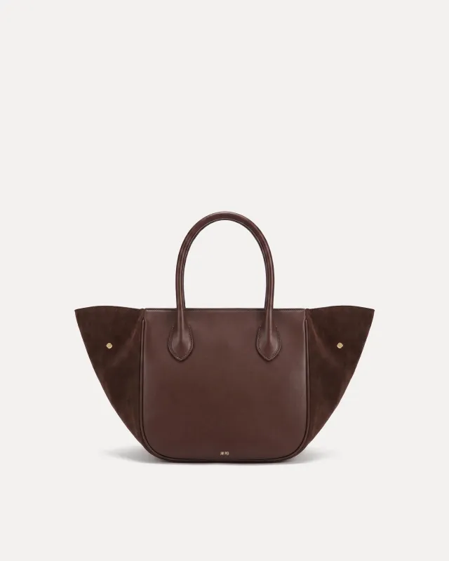 Avery Winged Tote - Brown made by JW PEI