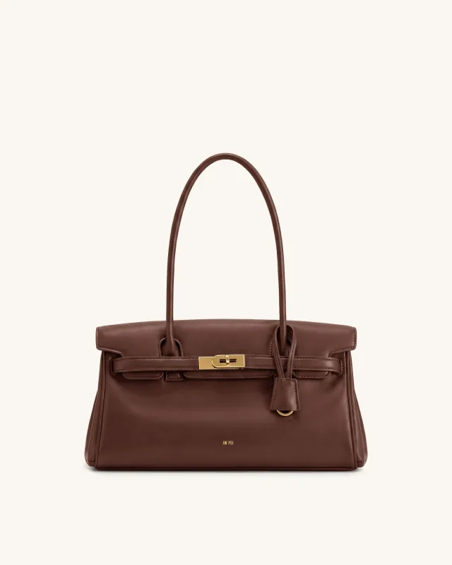 Yara Shoulder Bag - Coffee Brown made by JW PEI