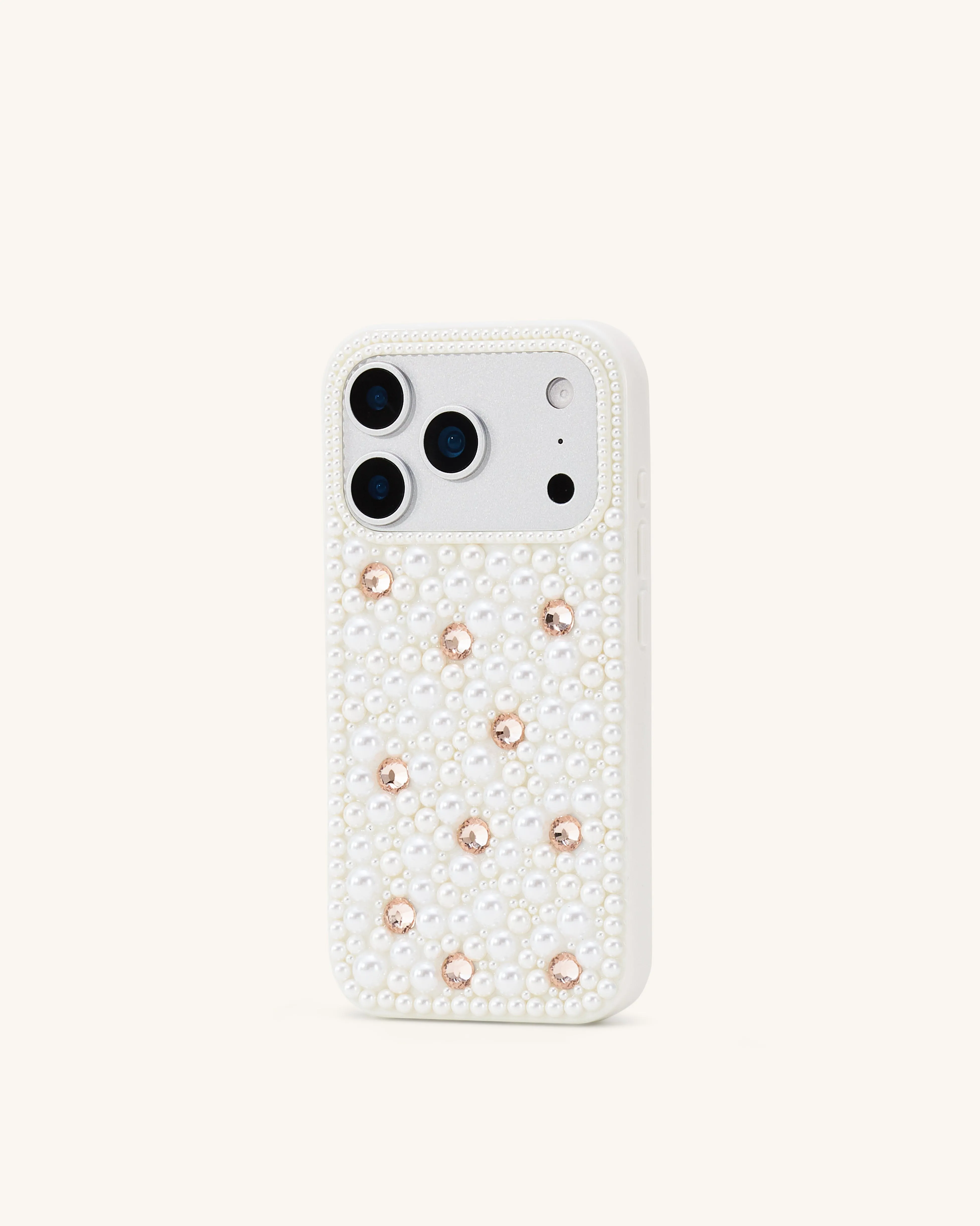 Pearl Embellished Phone Case - White sold by JW PEI product image thumbnail 2