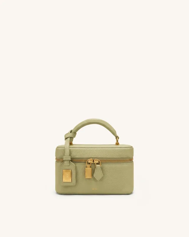 Cleo Box Shape Top Handle Bag - Light Green made by JW PEI