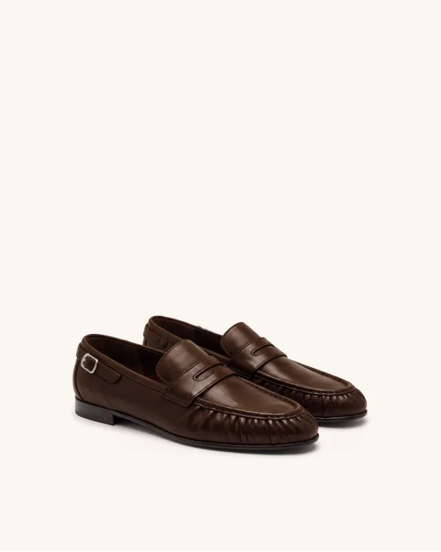 Sophie Classic Loafers - Chocolate Brown made by JW PEI