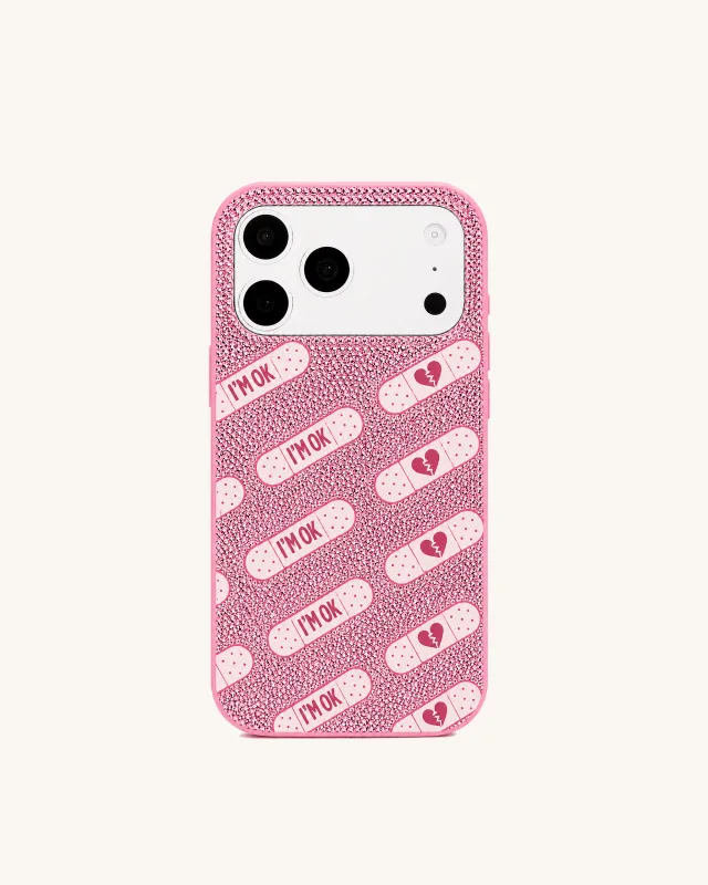 Pink Bandage Pattern Phone Case – Pink made by JW PEI