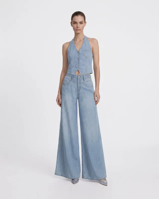 The Showstopper Denim Vest - Ozone made by JW PEI