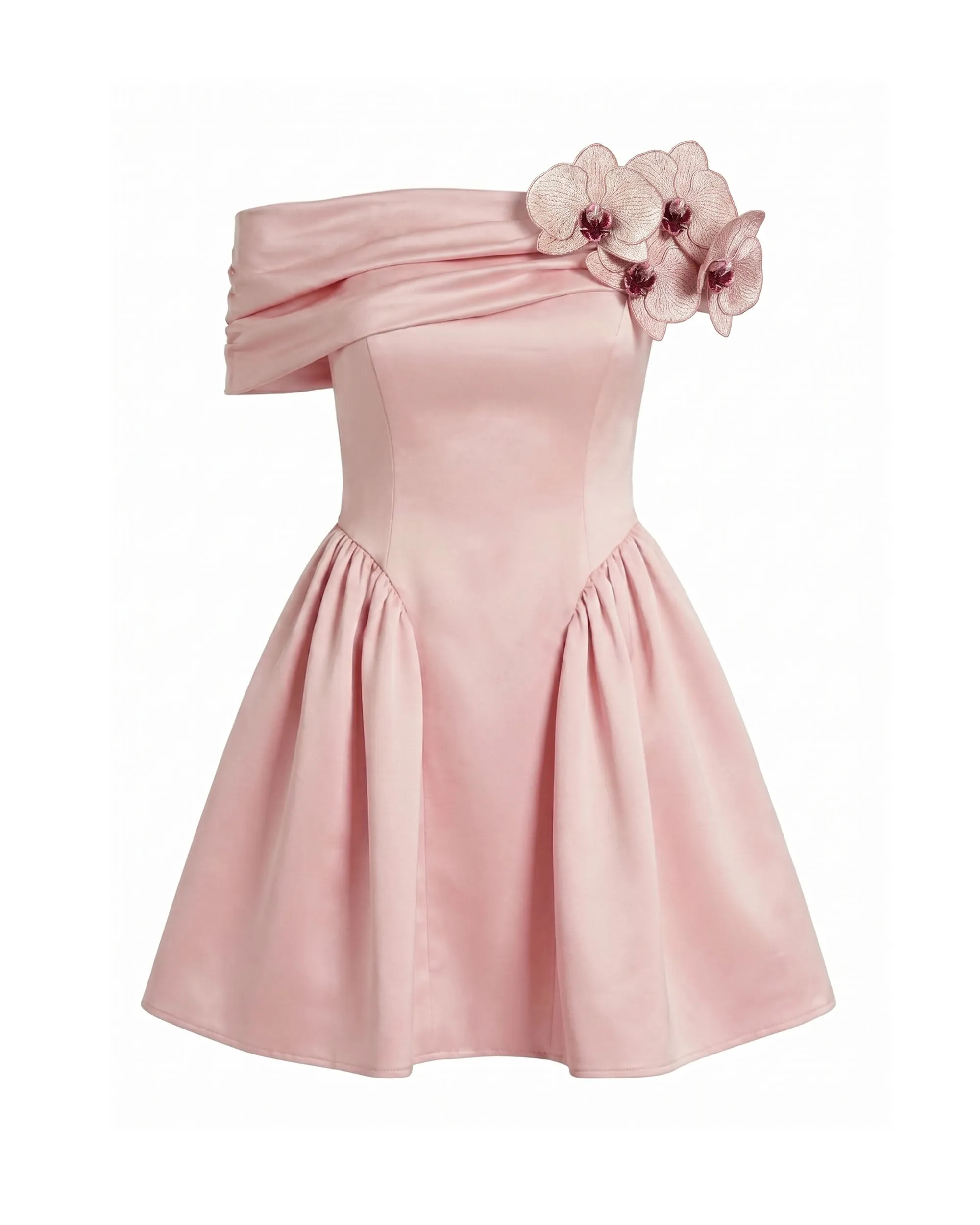 Orchid Embellished Off-Shoulder Mini Dress - Blush Pink sold by JW PEI product image thumbnail 2