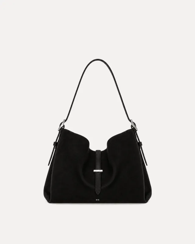 Elena Hobo Shoulder Bag - Black made by JW PEI