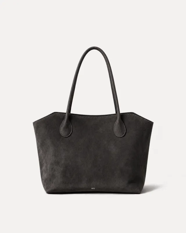 Aurora Faux Suede Tote - Black made by JW PEI