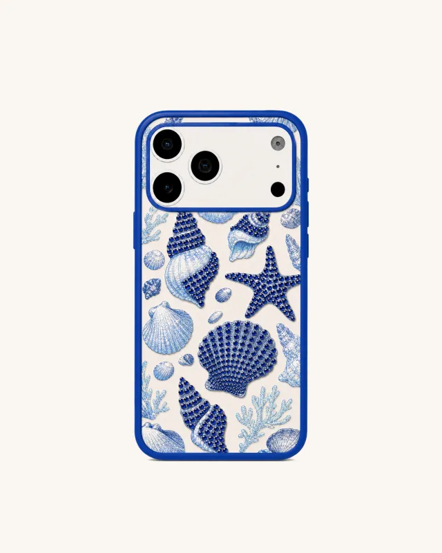 Blue Seashell Pattern Phone Case – Blue made by JW PEI