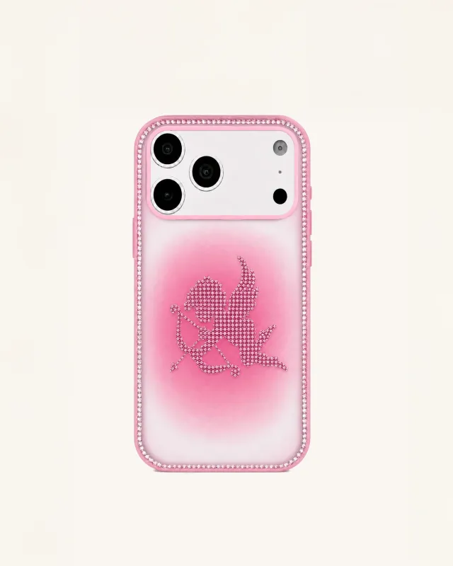 Rhinestone Angel Phone Case - Pink made by JW PEI